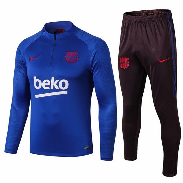 Chandal Niños Barcelona 2019-2020 Azul Rojo